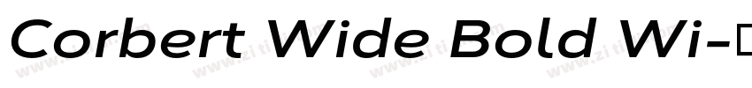 Corbert Wide Bold Wi字体转换